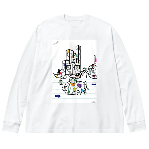 ボロい潜水艦や港 Big Long Sleeve T-Shirt