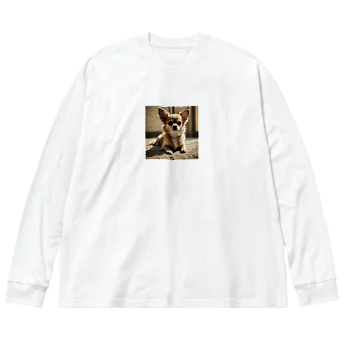 可愛らしいチワワ Big Long Sleeve T-Shirt