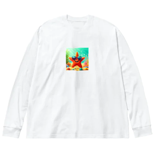 サングラスをかけたハッピーなヒトデ - 海の陽気な仲間！ Big Long Sleeve T-Shirt