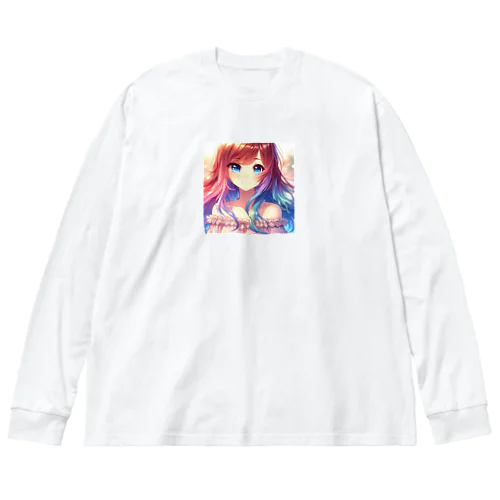 優しく微笑む少女💞 Big Long Sleeve T-Shirt