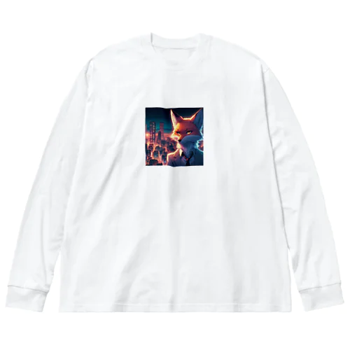 大都会に立つシリアスなキツネ② Big Long Sleeve T-Shirt