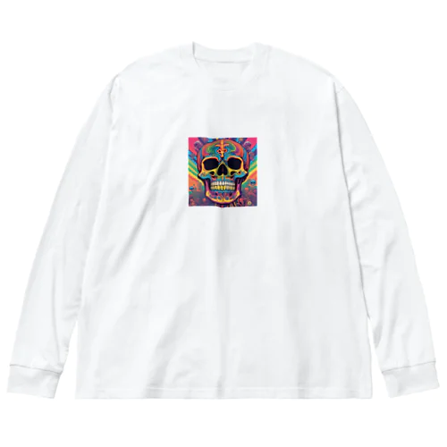 レインボースカル Big Long Sleeve T-Shirt