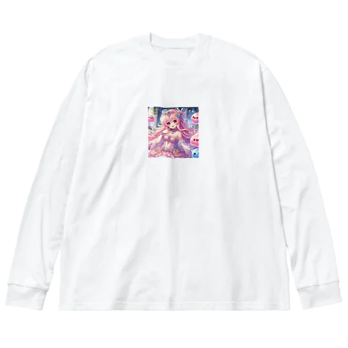 スライム娘「ジェム」 ビッグシルエットロングスリーブTシャツ