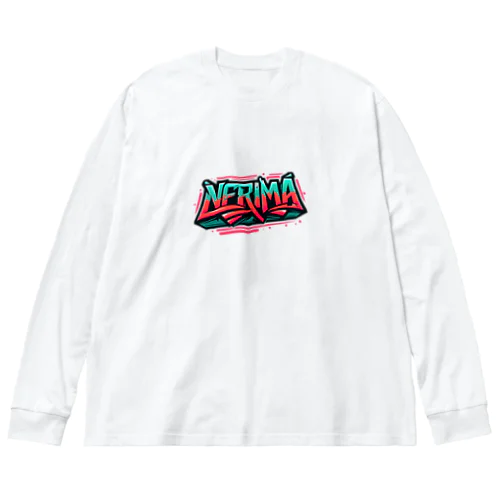 HipHopのグラフィティのロゴ「NERIMA(練馬)」 Big Long Sleeve T-Shirt