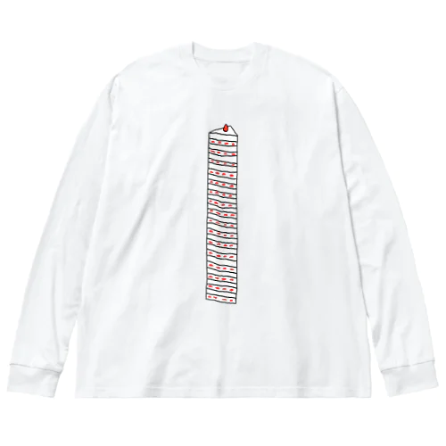 ショートケーキタワーマンション ビッグシルエットロングスリーブTシャツ