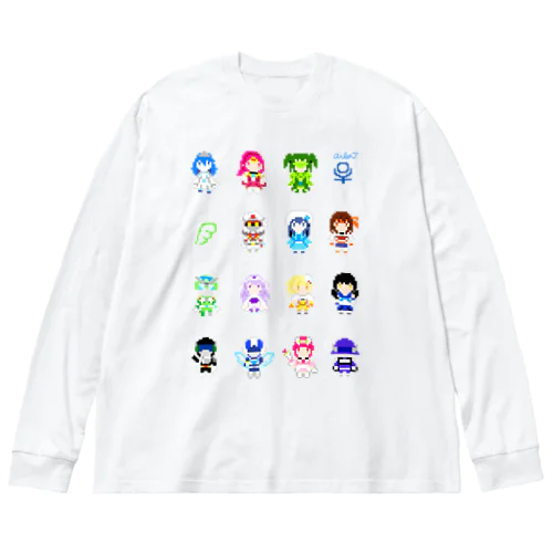 ドット絵 メインキャラ ビッグシルエットロングスリーブTシャツ