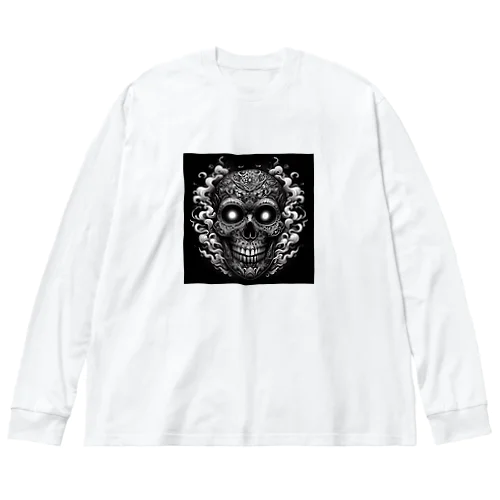 ドクロ Big Long Sleeve T-Shirt