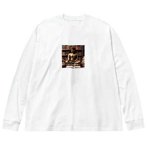 学びを象徴する仏像が、新しい知識と洞察をもたらしてくれる。 Big Long Sleeve T-Shirt