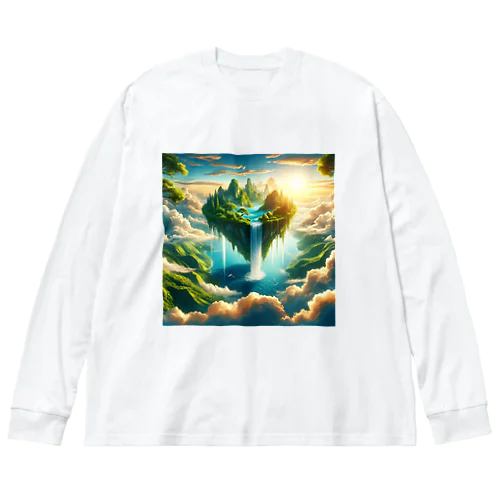 空高く浮かぶ伝説の島 Big Long Sleeve T-Shirt