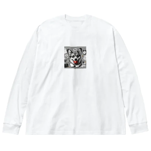 遊びたいコーギー Big Long Sleeve T-Shirt