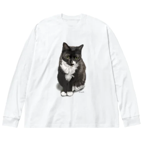 くつした猫のくろみつ Big Long Sleeve T-Shirt