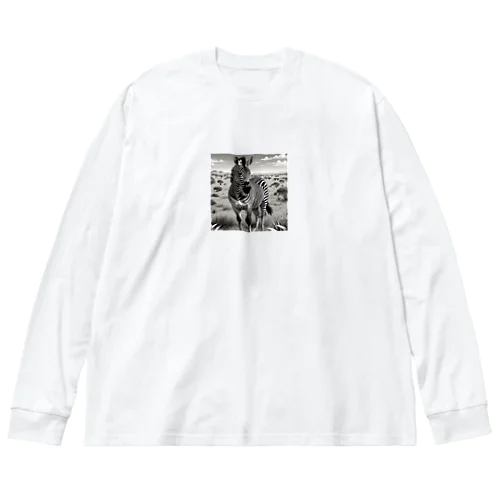 シマウマ Big Long Sleeve T-Shirt