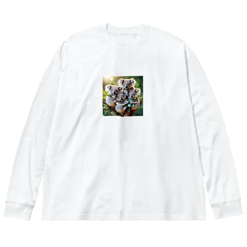 大自然の中で優雅な時間を過ごすコワラ① Big Long Sleeve T-Shirt