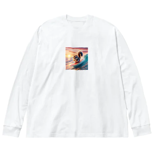 かわいらしいモモンガ Big Long Sleeve T-Shirt