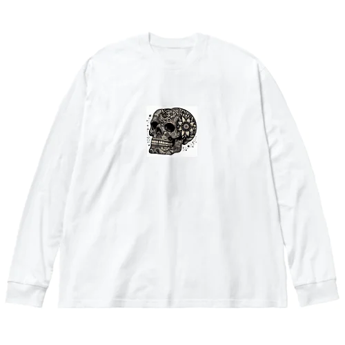 SKULL002 ビッグシルエットロングスリーブTシャツ