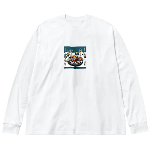 高価な海鮮ディナー Big Long Sleeve T-Shirt