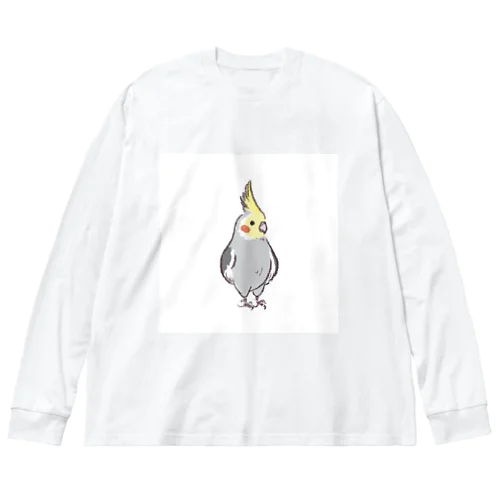 オカメインコRocky ビッグシルエットロングスリーブTシャツ