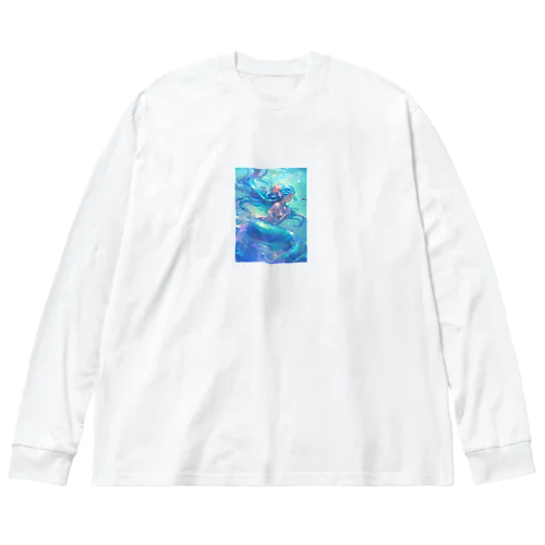 大切な人を想う人魚姫　7883 Big Long Sleeve T-Shirt