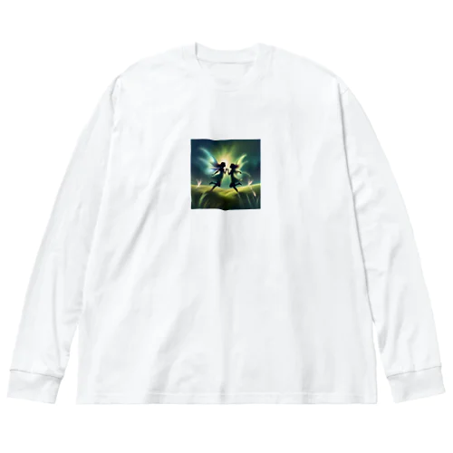 夏の双子フェアリー Big Long Sleeve T-Shirt