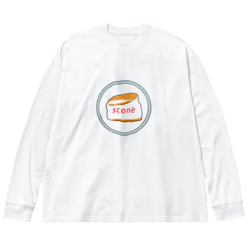 レトロなスコーン ビッグシルエットロングスリーブTシャツ