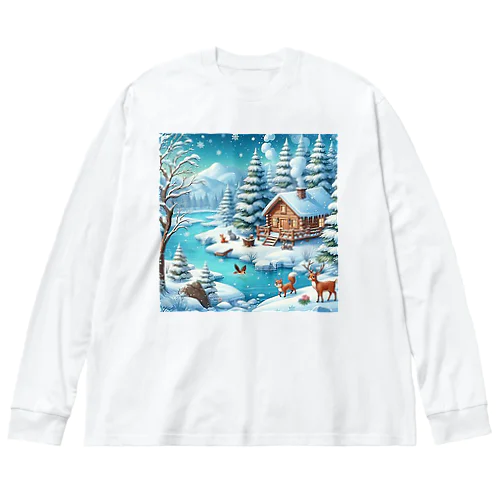 「冬風景グッズ」 ビッグシルエットロングスリーブTシャツ