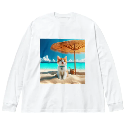 南国の海で一時のバカンスを楽しむ Big Long Sleeve T-Shirt