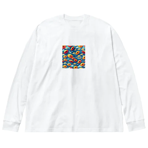 6月_傘 ビッグシルエットロングスリーブTシャツ