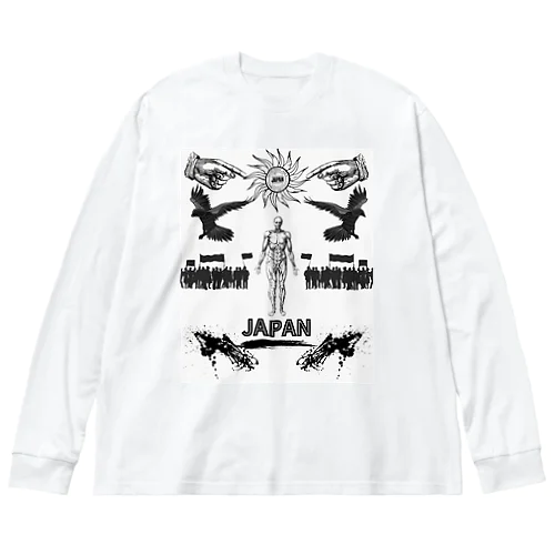 仮想空間 Big Long Sleeve T-Shirt