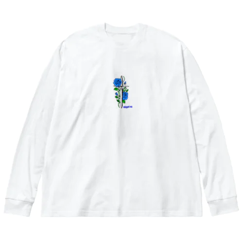 micyorina logo 『Blue』 Big Long Sleeve T-Shirt