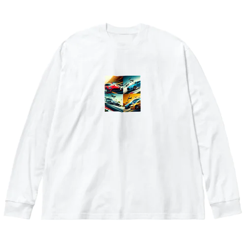 スポーツカーのグッズです Big Long Sleeve T-Shirt