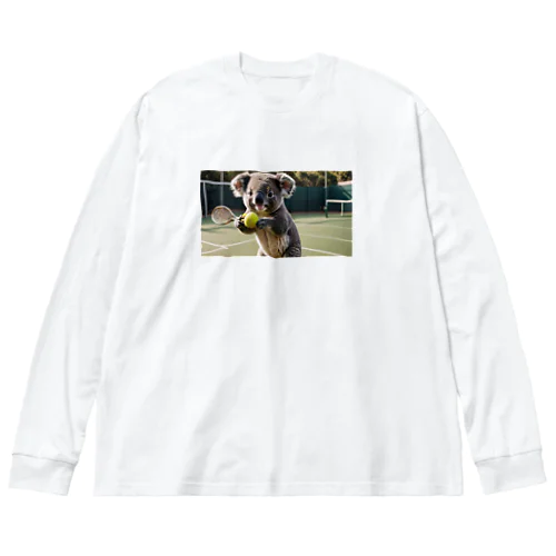 コアラとテニス Big Long Sleeve T-Shirt