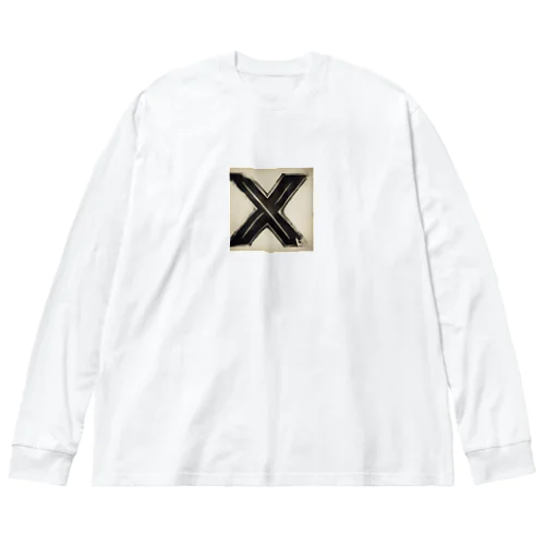 かっこよく描いたX Big Long Sleeve T-Shirt