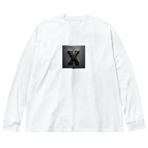 かっこよく描いたX ビッグシルエットロングスリーブTシャツ