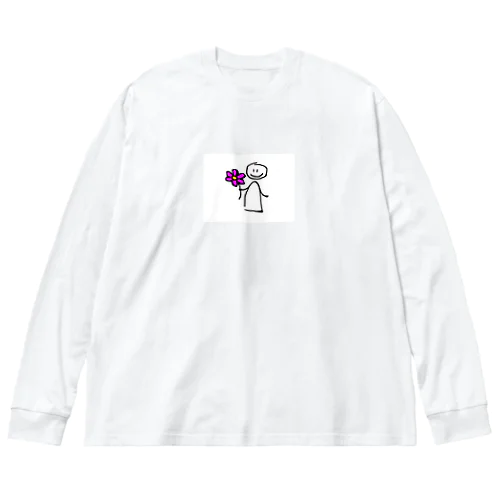 花プレ ビッグシルエットロングスリーブTシャツ