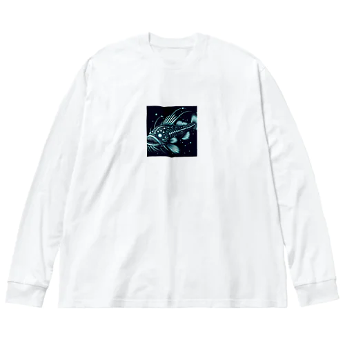 深海魚オニキンメ ビッグシルエットロングスリーブTシャツ