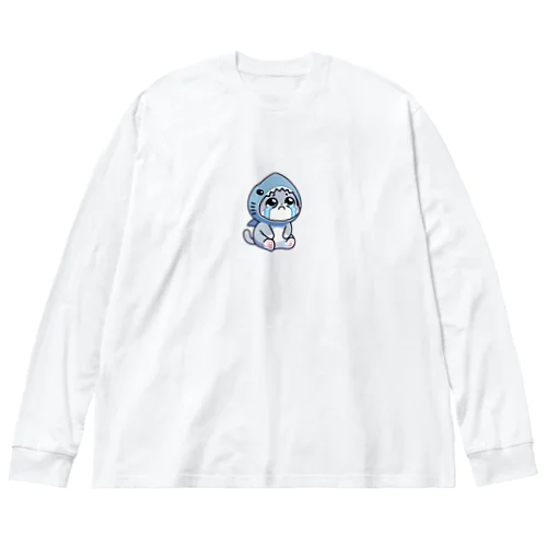 泣き虫きぐるみネコ Big Long Sleeve T-Shirt