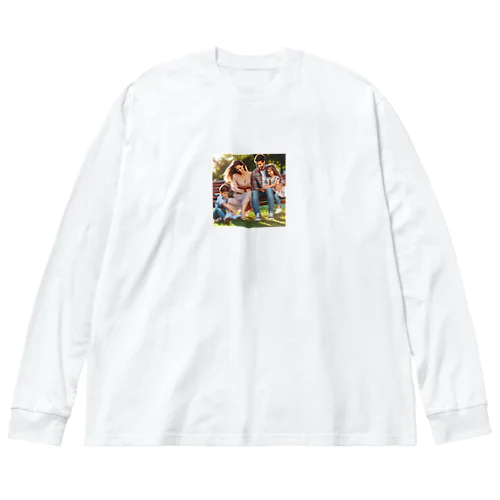 しあわせなかぞく Big Long Sleeve T-Shirt