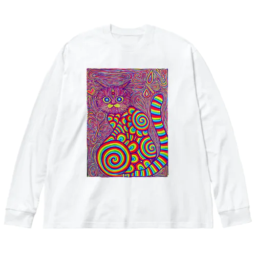 Rainbow cat Big Long Sleeve T-Shirt