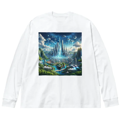 「近未来風景グッズ」 Big Long Sleeve T-Shirt