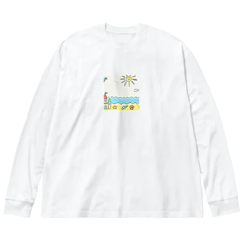 小学生の描いた思い出のビーチ Big Long Sleeve T-Shirt