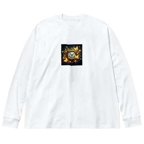 ファンタジー時計 ビッグシルエットロングスリーブTシャツ