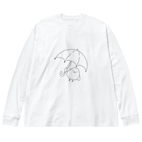 梅雨ひよこ ビッグシルエットロングスリーブTシャツ