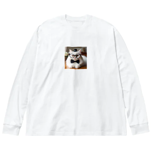 猫教授 Big Long Sleeve T-Shirt