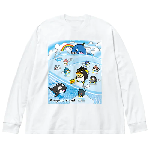 Penguin Island / ペンギンアイランド ビッグシルエットロングスリーブTシャツ