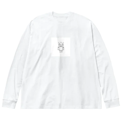 ラインアート　ロボット Big Long Sleeve T-Shirt