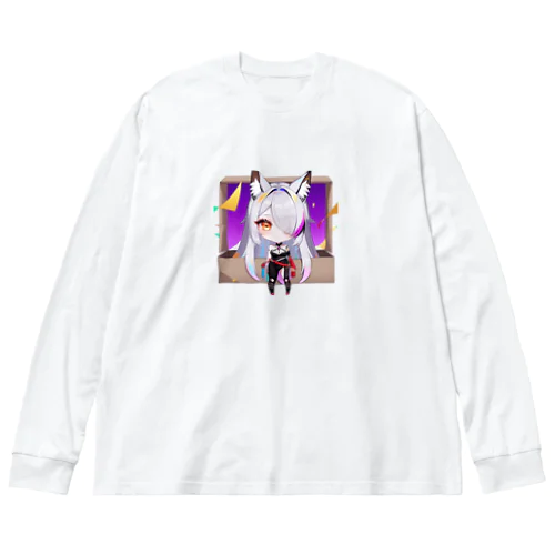 獣耳の女の子 Big Long Sleeve T-Shirt