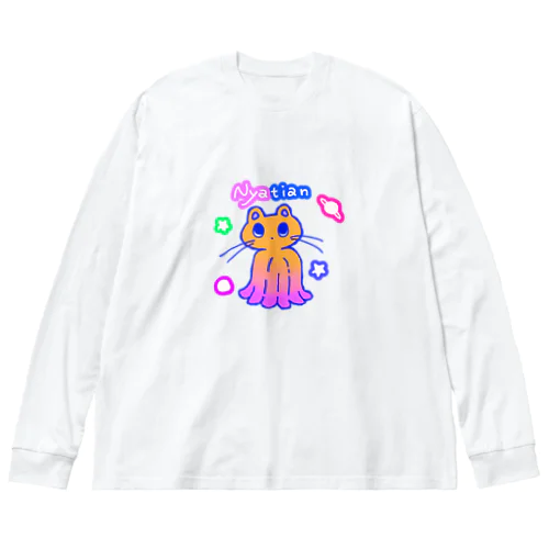 ねこ火星人 Big Long Sleeve T-Shirt