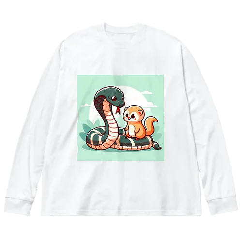 グースとコッピー Big Long Sleeve T-Shirt