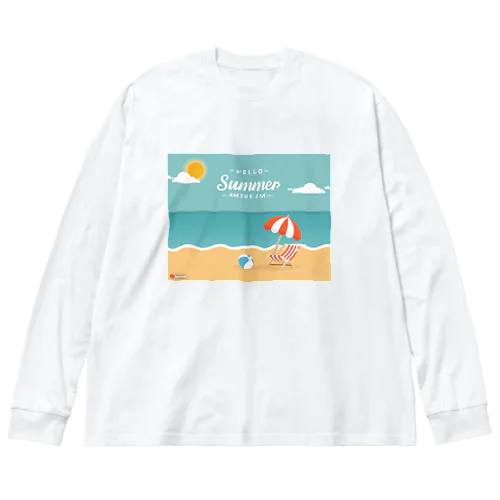 夏！Summer！ ビッグシルエットロングスリーブTシャツ