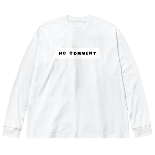 micyorina 「NO COMMENT」logo Big Long Sleeve T-Shirt